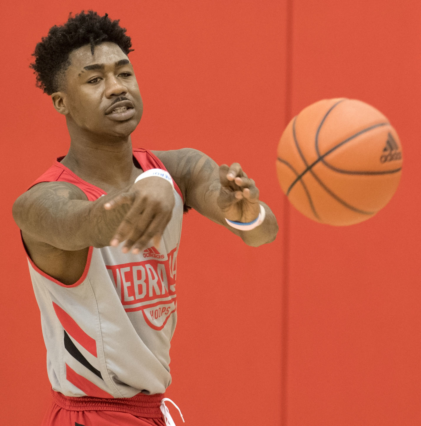 Nebraska hoops practice, 9.25